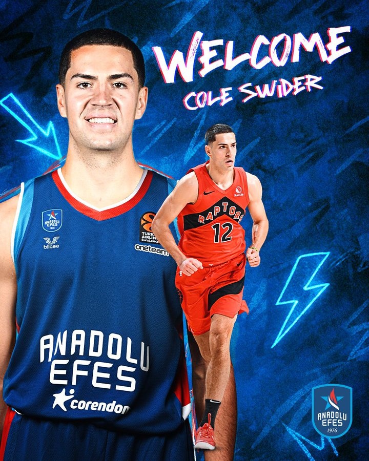 湖人旧将!官方:科尔-斯威德正式加盟土耳其俱乐部艾菲斯队